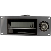 Trumeter LCD Counter, 6-digit, AC/DC In, Key Reset, Wire Leads, Panel Mount, 9415 Series