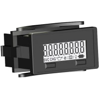 Trumeter LCD Counter, 8-digit, AC/DC, Reset, Opt Front Pnl prg, Dual Range, 6300 Series