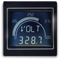 Trumeter Panel Meter, Current, Voltage, Frequency, Watts, VA, Pf, 4 Digit, LCD, 12-24VAC/VDC, APM