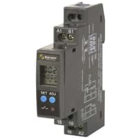 Trumeter Time Relay, 18 Function, 24-240V, 3 Digit LCD, 17.5mm W, DIN-Rail, 7957 Series