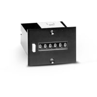 Trumeter Electromechanical Counter, 6-Digit, Pushbutton-Reset, 24VDC, 10CPS, MK Series