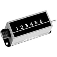 Trumeter Panel Meter, Counter, Mech, Digital, 6 Dig, 0.3" DigH, Dim 5.57"Lx2.15"Wx1.81"H