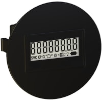 Trumeter Counter; 10-300VDC; 20-300VAC; SAE FLUSH ROUND; 1/4 INCH SPADE CONNECTOR