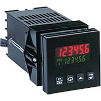 Trumeter Panel Meter, Counter, Elec, LCD, Range 0-999999, Cut-Out 1.772x1.772", 6 Dig