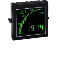 Trumeter Panel Meter, Currrent, 0-5 A Direct, 0-10, 000 A w/XFMR, 4 Digit, LCD, 12-24VAC/VDC, APM