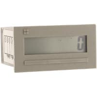 Trumeter Panel Meter, Tachometer, Elec, LCD, Cut-Out 1.79x0.89", 4 Dig, 0.32" DigH, Accy 1%