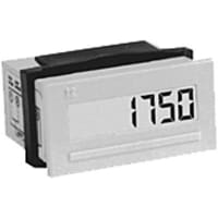 Trumeter Panel Meter, Tachometer, Elec, LCD, Cut-Out 1.79x0.89", 4 Dig, 0.32" DigH, Accy 1%