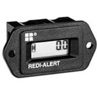 Trumeter Panel Meter, Hour, Elec, LCD, Range 0-9999.9hrs., 5 Dig, 0.2" DigH, Blade, Accy +/-0.02%