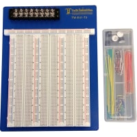 Twin Industries Solderless Breadboard, 5.7"x6.9", 2390 Tie-Points, Includes Wire Kit, TW Series