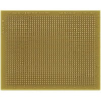 Twin Industries Protoboard, Perforated, Grid 0.1x0.1", Board 5"Lx4"W, Hole-Dia 0.062", PTH, FR4