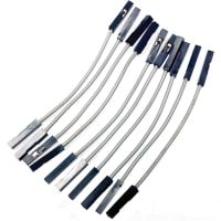 Twin Industries Machine Pin Jumper Wires; Female to Female Ends; 10 per pack; 5cm wire length