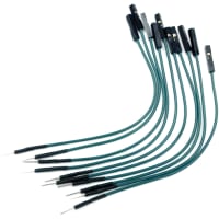 Twin Industries Machine Pin Jumper Wires; Male to Female End; 10 per pack; 10cm wire length