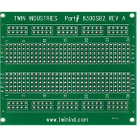 Twin Industries Prototyping board designed to match Twin Industries solderless breadboards TW-E4