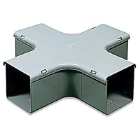 Ty-Duct by ABB Wire Safe Fitting - 3 Inches X 3 Inches Flat Cross Clip-on Cover