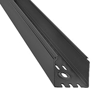 Ty-Duct by ABB Wiring Duct Solid Wall, 2"W x 2"H, Black PVC