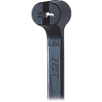 Ty-Rap by ABB Cable Tie, Black Polyamide (Nylon 6.6), UV Resistant, 8.19"L, 40lbs