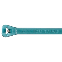 Ty-Rap by ABB Cable Tie, Aquamarine Fluoropolymer ETFE, 3.62"L, Tensile Strength 18lbs