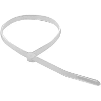 Ty-Rap by ABB Cable Tie, Natural Polyamide (Nylon 6.6), 8.19"L, Tensile Strength 40lbs