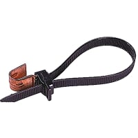 Ty-Rap by ABB MessengerHanger & HangerStrap-Releasable, Black Nylon 12, UVResistant, 23"L, 200l