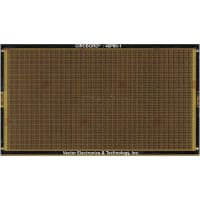 Vector Electronics & Technology Protoboard, Perforated, Grid 0.1X0.1", Board 8.08"LX4.5"WX0.062"T, Hole-Dia 0.042"