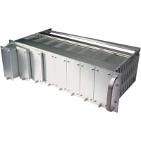 Vector Electronics & Technology Enclosure, CardCage, Rackmnt, Aluminum, Natural, 19x5.25x12 In, EIA, VectorPak Series