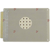 Vector Electronics & Technology Protoboard, Perforated, Grid 0.1X0.1", Board 6.5"LX4.5"WX0.062"T, Hole-Dia 0.042"