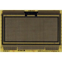 Vector Electronics & Technology Protoboard, Grid 0.1X0.1", Board 9.19"LX6.3"WX0.062"T, Hole-Dia 0.042", 100-16 Pin