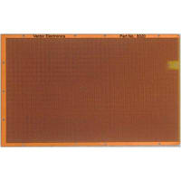 Vector Electronics & Technology Protoboard, Perforated, Grid 1X1mm, Board 6.3"LX3.94"WX0.062"T, Hole-Dia 0.025", PTH