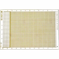 Vector Electronics & Technology Protoboard, Perforated, Grid 0.1X0.1", Board 6.5"LX4.5"WX0.062"T, Hole-Dia 0.042"