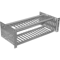 Vector Electronics & Technology Enclosure, CardCage, Rackmnt, Aluminum, Natural, 19x5.25x9 In, EIA, VectorPak Series