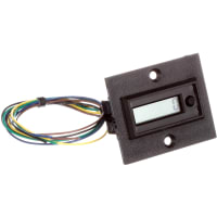 Veeder-Root Panel Meter, Totalizing Counter, Elec, LCD, Cut-Out 45x22mm, 8 Dig, 7mm DigH, Screw