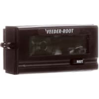 Veeder-Root Panel Meter, Totalizing Counter, Elec, LCD, Cut-Out 1.3x2.66", 8 Dig, 12mm DigH, Screw