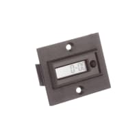 Veeder-Root Panel Meter, Elapsed Time, Elec, LCD, Cut-Out 45x22mm, 8 Dig, 7mm DigH, Screw