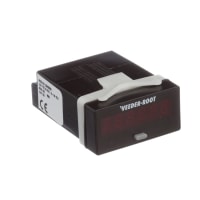 Veeder-Root Panel Meter, Counter, Elec, LED, Cut-Out 1/32 DIN, 6 Dig, 7.6mm DigH, Dim 48mmLx24mmH