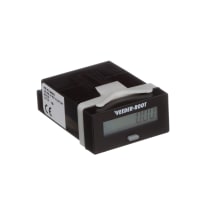 Veeder-Root Panel Meter, Hour, Elec, LCD, Cut-Out 1/32 DIN, 8 Dig, 7mm DigH, Dim 48mmLx24mmHx32mmD