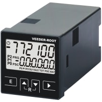 Veeder-Root Counter, VersaCount, 100-240VAC, 2 Relay, Red