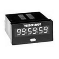 Veeder-Root Panel Meter, Hour, Elec, LED, Cut-Out 1/32 DIN, 6 Dig, 7.6mm DigH, Vol-Sup 12 to 24VDC