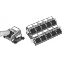 Veeder-Root Counter, Vary Tally, 1, Black on White, 2.375 in. L x 0.440 in. W x 1.582 in. H