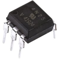 Vishay / Small Signal & Opto Products (SSP) Optoisolator, Analog, 6-Pin DIP, Transistor, w/Base Connection