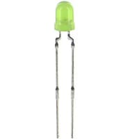 Vishay / Small Signal & Opto Products (SSP) LED, PCB, Green, 0.63mcd, 3mm, T-1, 7mA, 1.9V, 565nm, 25deg, 20V, 20mW, -40