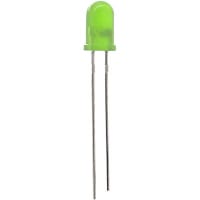 Vishay / Small Signal & Opto Products (SSP) LED, Green, 15mcd, 5.8mmDia., T-1-3/4, +/-30deg, 565nm, 30mA, 2.4V Vf, 15V Vr