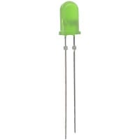 Vishay / Small Signal & Opto Products (SSP) LED, Green, 4mcd, 5.8mmDia., T-1-3/4, +/-30deg, 565nm, 30mA, 2.4V Vf, 15V Vr