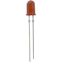 Vishay / Small Signal & Opto Products (SSP) LED Red 3.5 mcd (Typ.) @ 10 mA 5.8 mm T-1-3/4 30 mA 2 V (Typ.) @ 20 mA