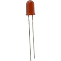 Vishay / Small Signal & Opto Products (SSP) LED Red 3.5 mcd (Typ.) @ 10 mA 5 mm T 1-3/4 30 mA 15 V (Typ.) @ 10 uA