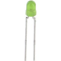 Vishay / Small Signal & Opto Products (SSP) LED, Green, 6mcd, 3mmDia., T-1, +/-30deg, 565nm, 30mA, 2.4V Vf, 15V Vr, 100mW