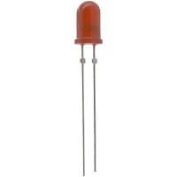 Vishay / Small Signal & Opto Products (SSP) LED; Red;15mcd;5mmDia.;T-1-3/4;20mA If;2V Vf;+/-30deg;640nm;Diffused