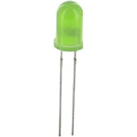 Vishay / Small Signal & Opto Products (SSP) LED; Green;4mcd;5.8mmDia.;T-1-3/4;+/-30deg;565nm;30mA;2.4V Vf;15V Vr