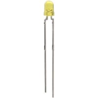 Vishay / Small Signal & Opto Products (SSP) LED Yellow 10 mcd (Typ.) 3.2 mm T-1 30 mA 2.4 V (Typ.) 15 V (Typ.)