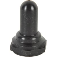 APM Hexseal Switch, Toggle, Full Toggle Boot, Silicon Rubber, 15/32-32, Bushing, Black