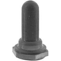 APM Hexseal Boot, Full Toggle Switch, 1-3/32 High, Silicone Rubber, Gray, E-SEEL Series